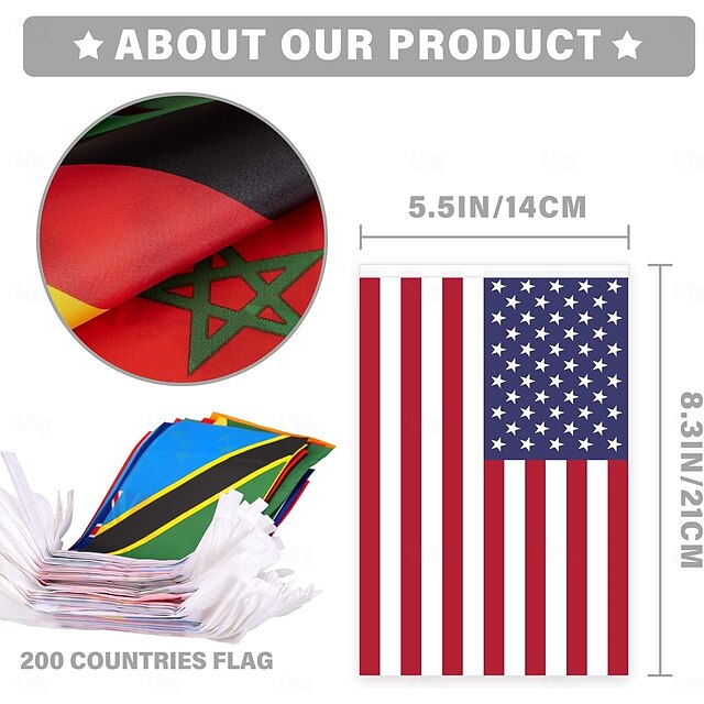 Havenholt International Flag Bunting with 200 Countries