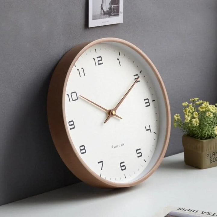 Havenholt Scandinavian Timber Wall Clock