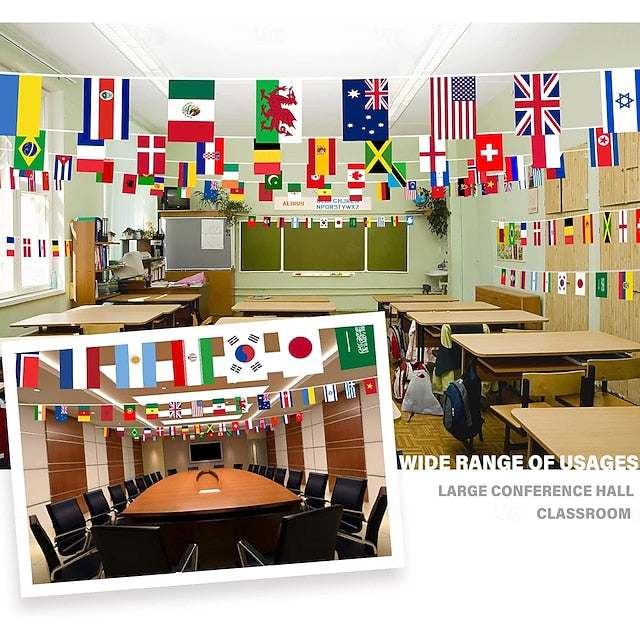 Havenholt International Flag Bunting with 200 Countries