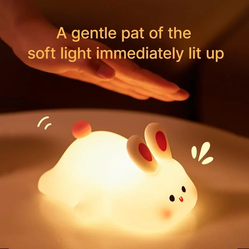 Havenholt Silicone Bunny Night Light with Touch Control