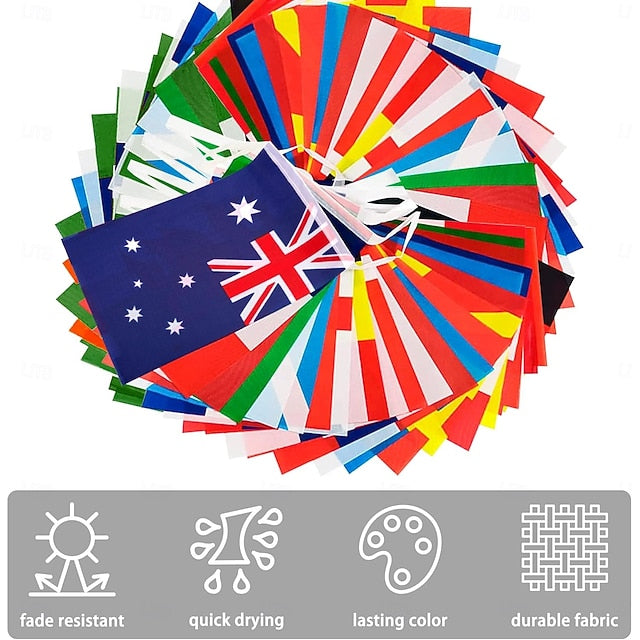 Havenholt International Flag Bunting with 200 Countries