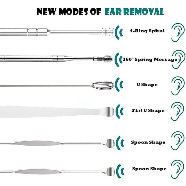 Havenholt 6-in-1 Ear Pick Set with Keyring Case