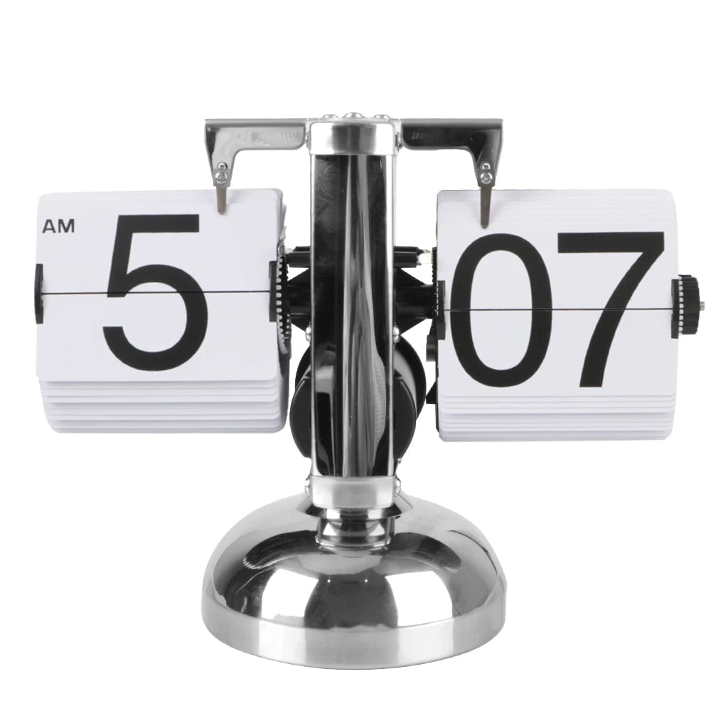 Havenholt Retro Flip Desk Clock with Silent Quartz Movement