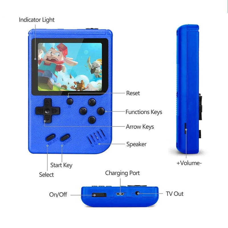Havenholt Handheld Retro Game Console with 400 Built-In Games