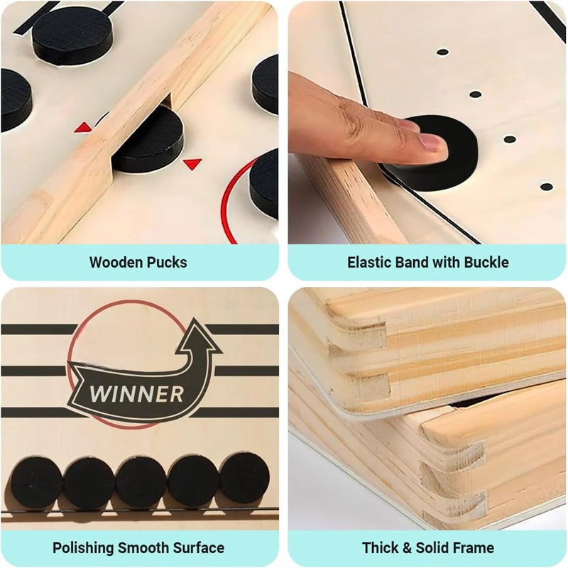 Havenholt Solid Wood Fast Sling Puck Game