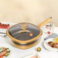 Havenholt 30cm Titanium Non-Stick Pot with Glass Lid