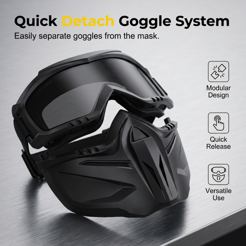 Havenholt Full Face Mask with Detachable Goggles