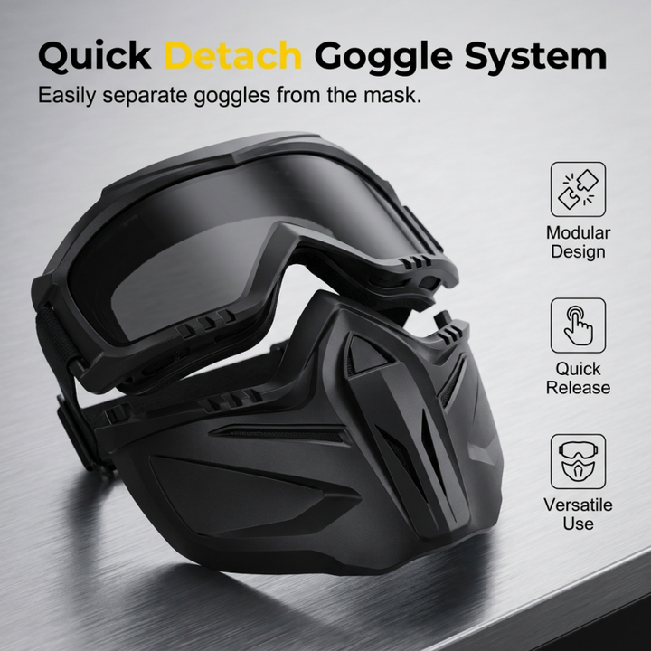 Havenholt Full Face Mask with Detachable Goggles