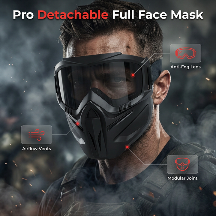 Havenholt Full Face Mask with Detachable Goggles