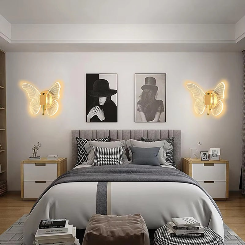 Havenholt Butterfly LED Wall Lamp with Three Light Modes