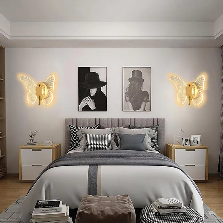 Havenholt Butterfly LED Wall Lamp with Three Light Modes